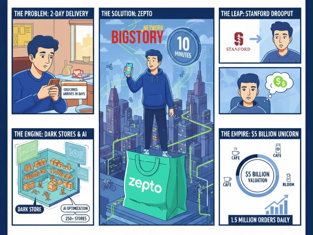 How AadAadit Palicha: The 19-Year-Old Who Dropped Out of Stanford  and Made 10-Minute Delivery India's New Normalit Palicha Built Zepto: From Stanford Dropout to Quick-Commerce Billionaire